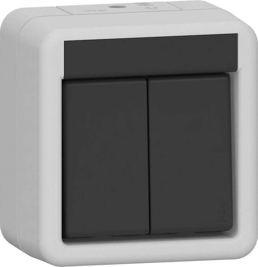 Gira 310530 Wippschalter Serien,  WG Aufputz, grau