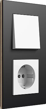 Gira 0212226 Abdeckrahmen 2-fach, Gira Esprit, Linoleum-Multiplex anthrazit