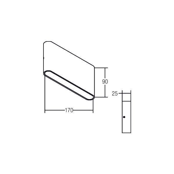 Brumberg 10046173 LED-Wandanbauleuchte 230 V AC, 50 Hz, 2 x 5,4 W, 3000 K, rechteckig, weiß