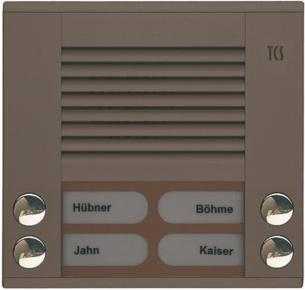 TCS PES04-EB/04 Außenstation Sprechanlage Aufputz für 4 WE