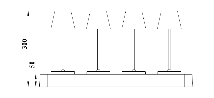 ALED 5702063222737 LED-Tischleuchte Calida Nano corten, 0,8W, 100lm, CRI90, IP54, dimmbar, 2200K/2700K