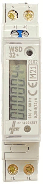NZR 30220116 EcoCount WSD 32+ Wechselstromzähler, elektronisch, MID, 5(32)A, S0, 1TE