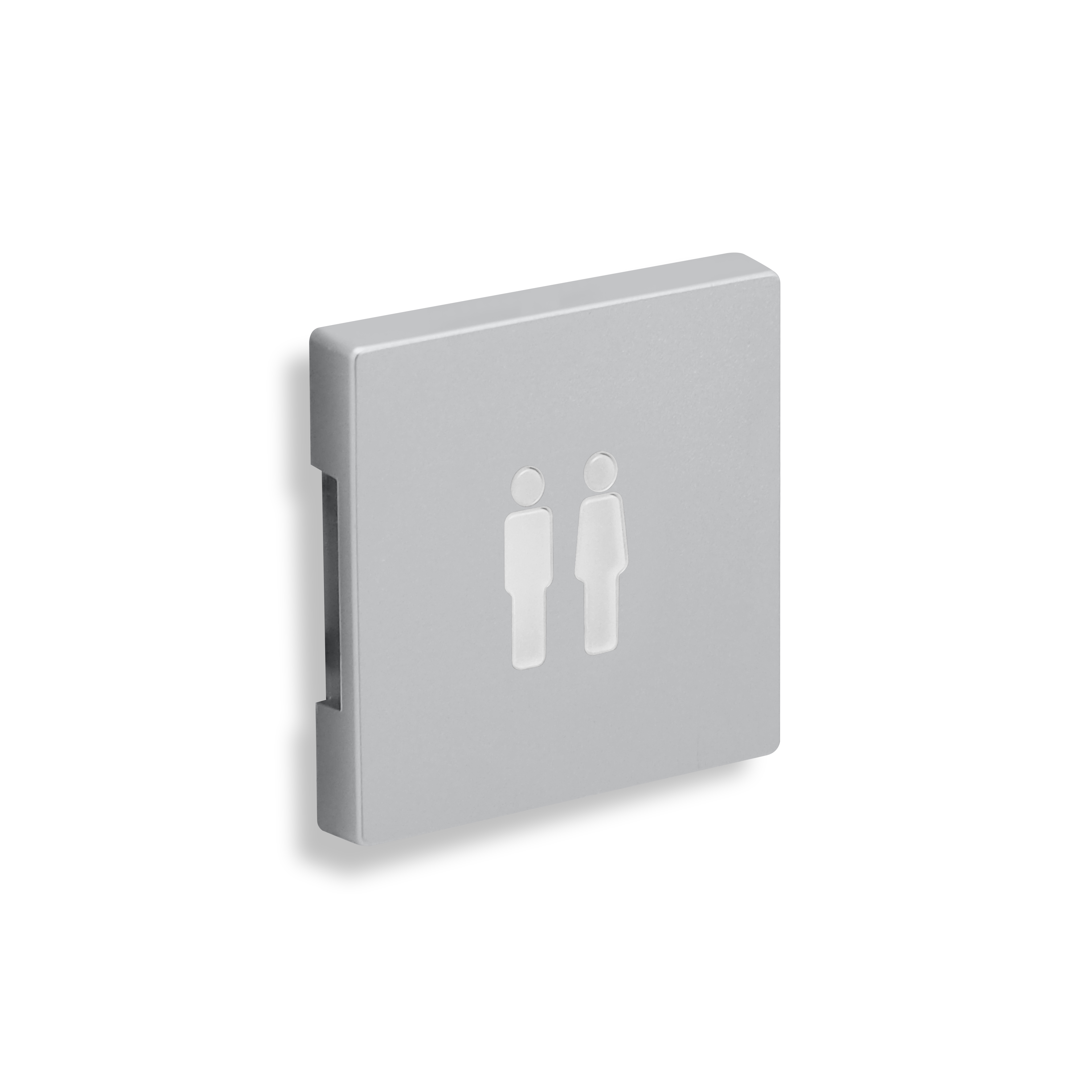 qles SYL0860 Symbollicht, für Merten System-M, beleuchtet/LED/RGB, Aluminium, edelmatt, IP44