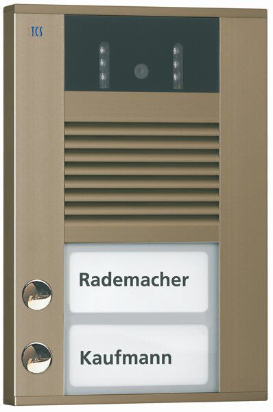 TCS AVD14023-0012 Video-Sprechanlage Außenstation für 2 WE, Aufputz