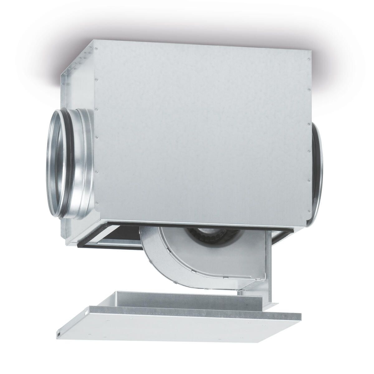 Helios 09512 SB-250-C Radial-Rohrventilator mit geräuschgedämpftem Gehäuse 1 PH, Anschluß Ø 250 mm, 255W, 230V