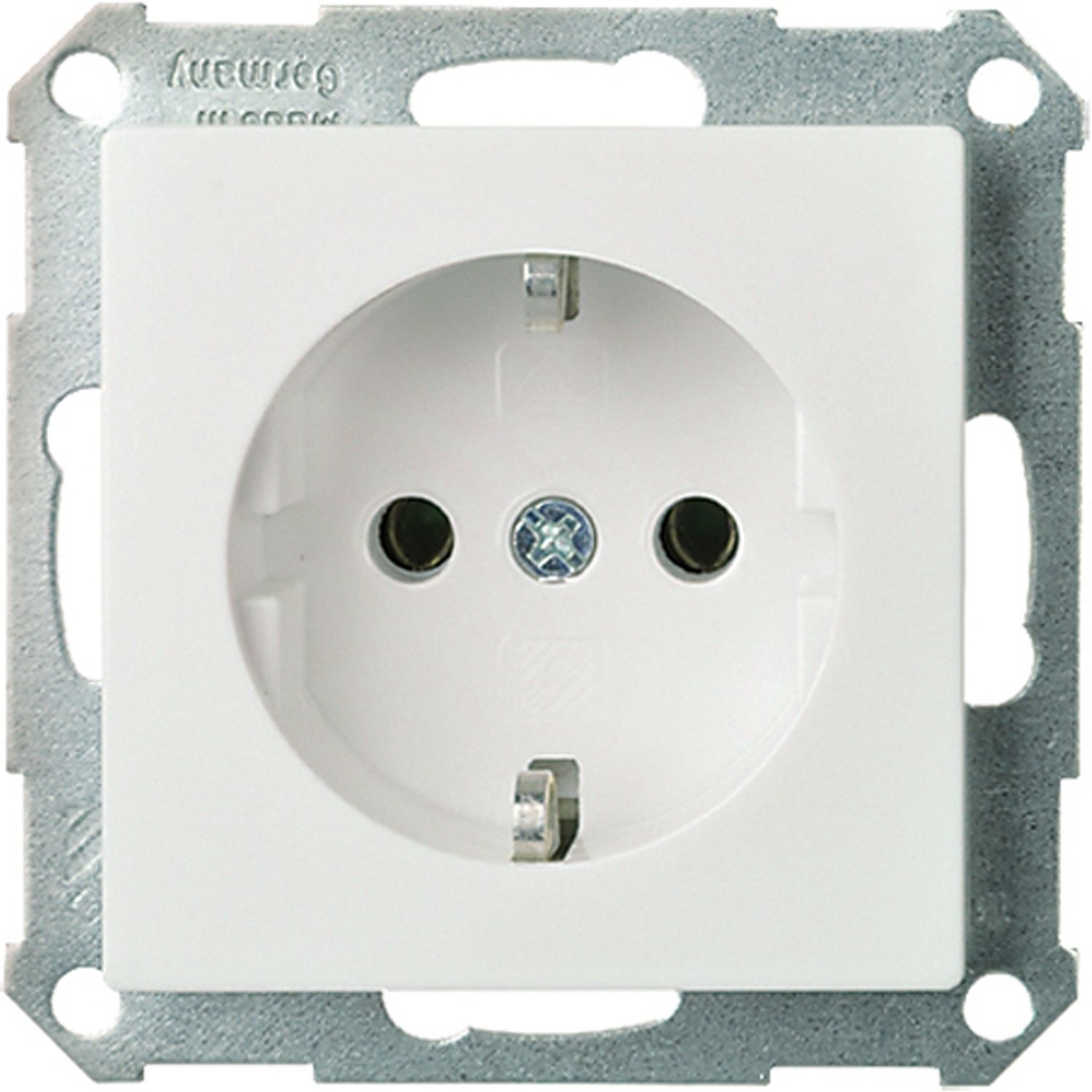 Elso 275004 Schutzkontakt-Steckdose, 16 A, 250 V, Schraubklemme, Joy, reinweiß glänzend