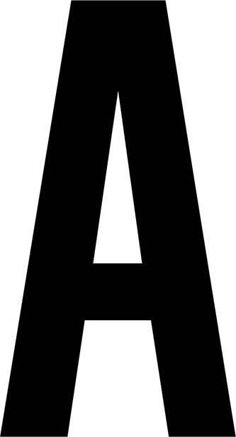 RZB 99223.013.A Hausnummern-Buchstabe "A"  Höhe 120mm