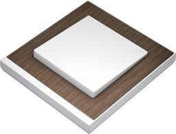 Merten MEG4020-3674 Rahmen 2-fach, M-Pure Decor, Eiche/aktivweiß