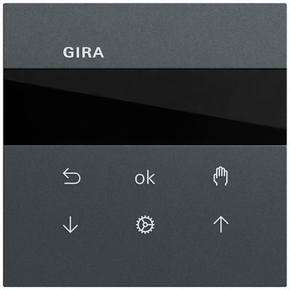 Gira 536673 System 3000 Jalousie- und Schaltuhr Display, System 70, anthrazit (lackiert)