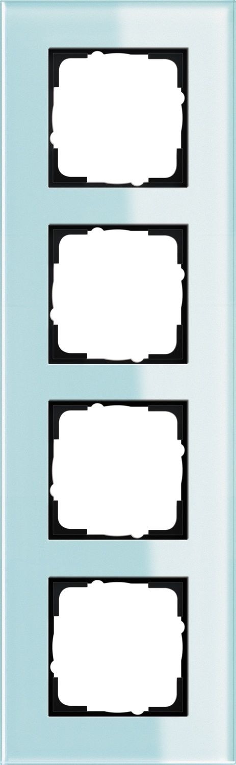 Gira 021418 Abdeckrahmen 4-fach, Gira Esprit, Glas mint