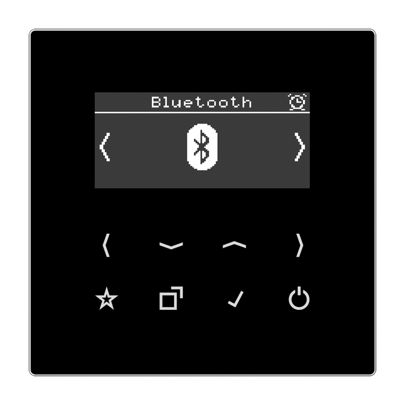 Jung DABLSBTSW Smart Radio DAB+ Bluetooth®, Serie LS, schwarz