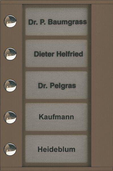 TCS PDT05-EB/04 Klingeltastenerweiterung AP für 5 WE