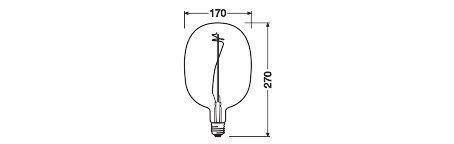 Ledvance 4058075761896 Vintage 1906® LED BALLON PINK, 320 °, 4,5 W, 816, 220 lm, E27, dimmbar