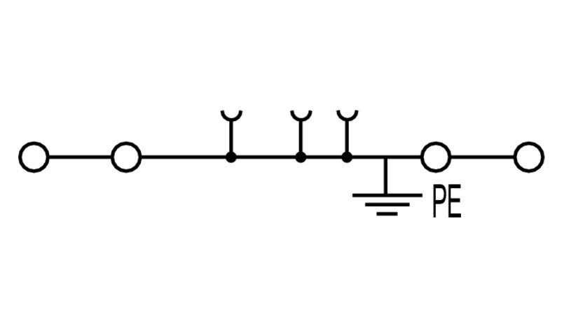 Weidmüller A4C1.5PE Schutzleiter-Reihenklemme 1,5mm² A-Reihe, 50 Stück