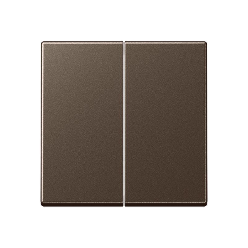 Jung A102MO Wippe für Taster 2-fach, Duroplast lackiert, F10, Serie A, mokka