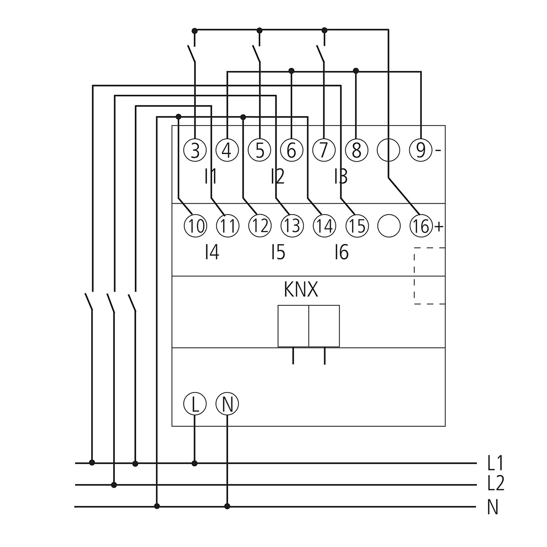 Theben 4930230 BMG 6 T KNX Binäreingang 6-fach, Grundgerät