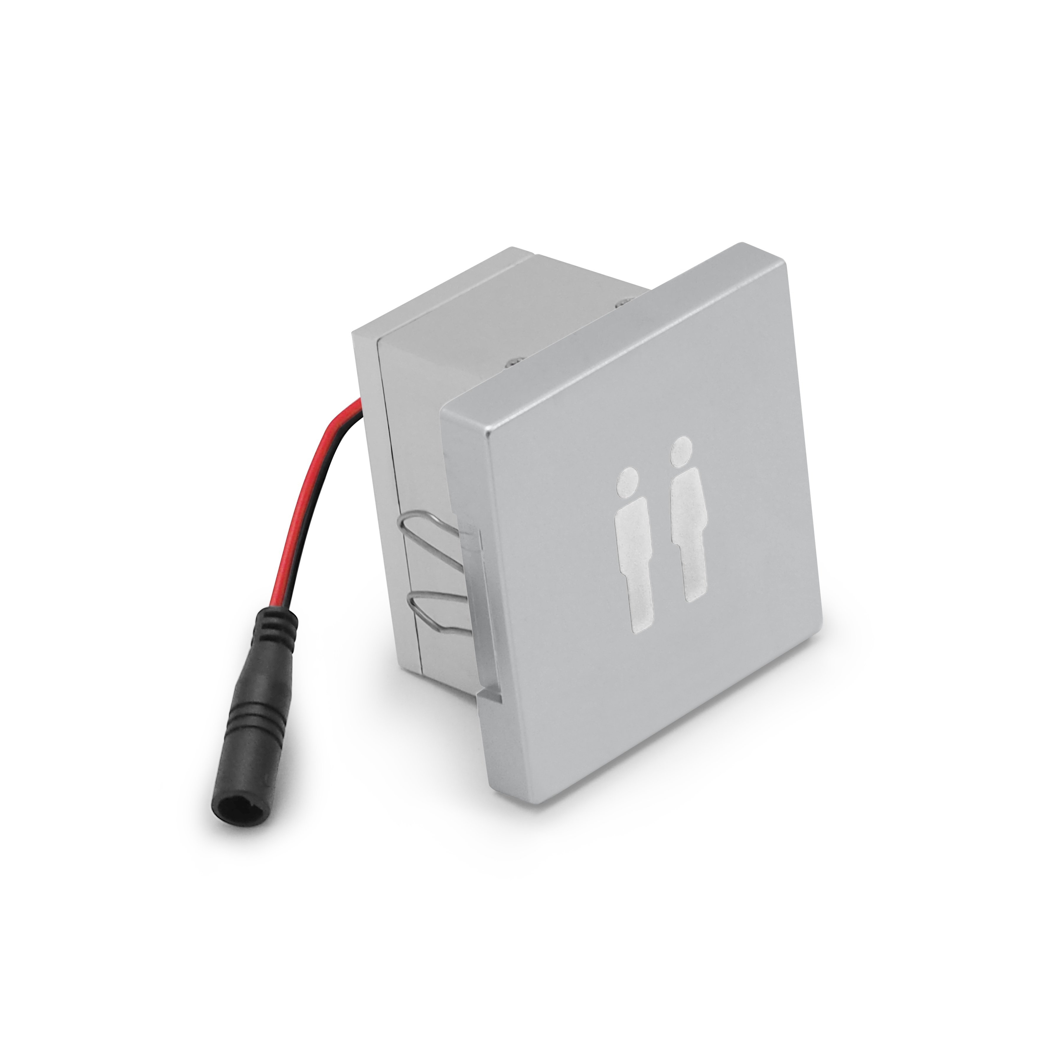 qles SYL0860 Symbollicht, für Merten System-M, beleuchtet/LED/RGB, Aluminium, edelmatt, IP44