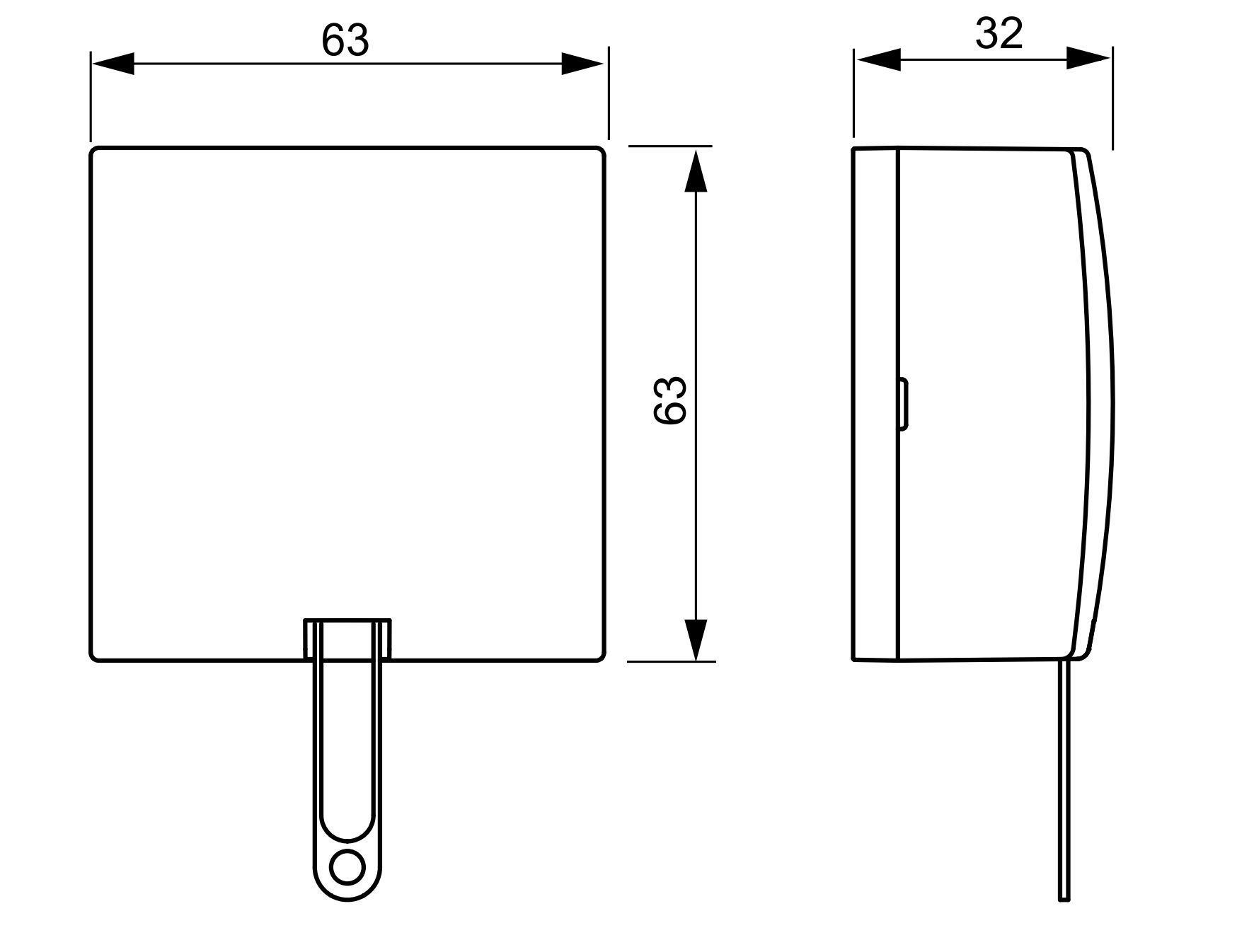 Busch-Jaeger 2610/6 J-522 Zugschalter Aus-/Wechselschaltung, Aufputz, Busch-balance AP, weiß glänzend
