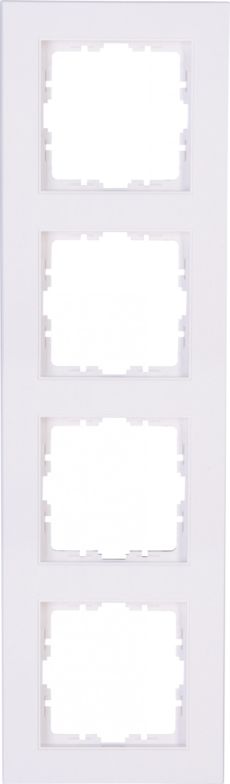 Kopp 402832001 HK07 - Abdeckrahmen 4-fach, Farbe: arktisweiß matt
