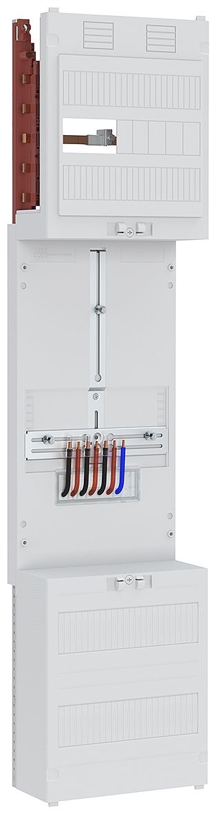 ABN Z17ZZ1500 Zählerfeld 3Pkt, 1Z, mit Klemmstein, 5-polig, BxH 250x1050 mm, grau