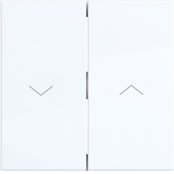 Hager WAW2001WG Wippe 2-fach mit Aufdruck Symbol 2x Pfeile, A.x/C.x, lichtweiß glänzend
