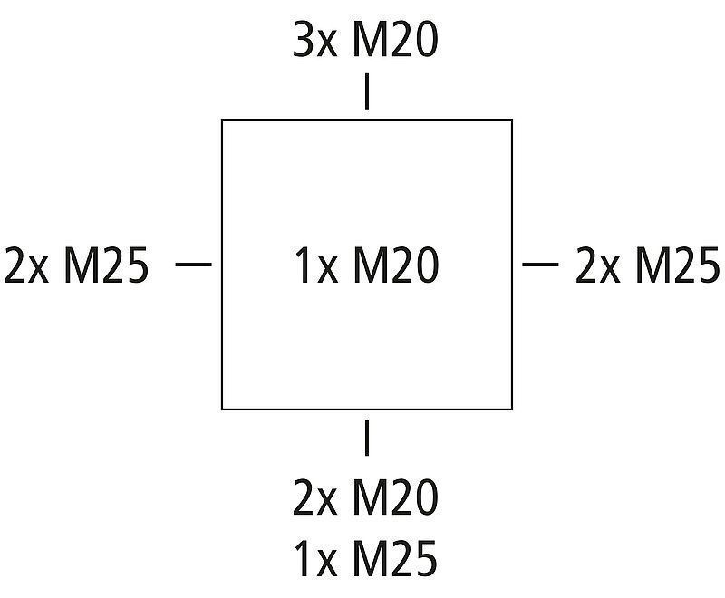 Spelsberg 80440001 IP66 Verbindungsdose ABOX040-L 102x102x57 ohne Klemmen