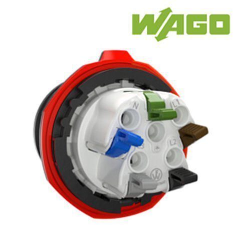 Walther Electric FW210506CC CEE NEO Stecker ''One-Touch'' mit Käfigzugfeder, 400V, 16A, 5P, 6h, IP54