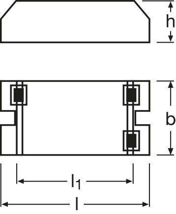 LEDVANCE QTECO 2x5-11W/S 2x5-11W EVG elektronisches Vorschaltgerät für T-Leuchten