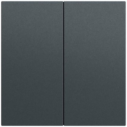 Gira 536273 System 3000 Bedienaufsatz 2-fach, System 70, anthrazit (lackiert)