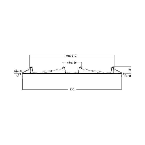 Brumberg 12207073 LED-Anbau- / Einbaupanel 230 V AC, 50 Hz, 24 W, 110°, 3000 K bis 6000 K, weiß
