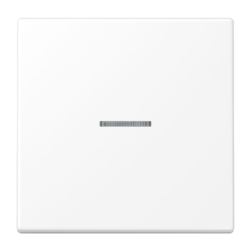 Jung LS101KO5WWM Wippe mit Lichtleiter für Taster 1-fach, Duroplast lackiert, F10, Serie LS, schneeweiß matt