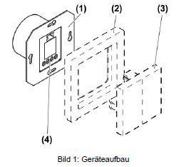 Gira 5362112 S3000 Bedienaufsatz 2-fach, Flächenschalter, reinweiß glänzend