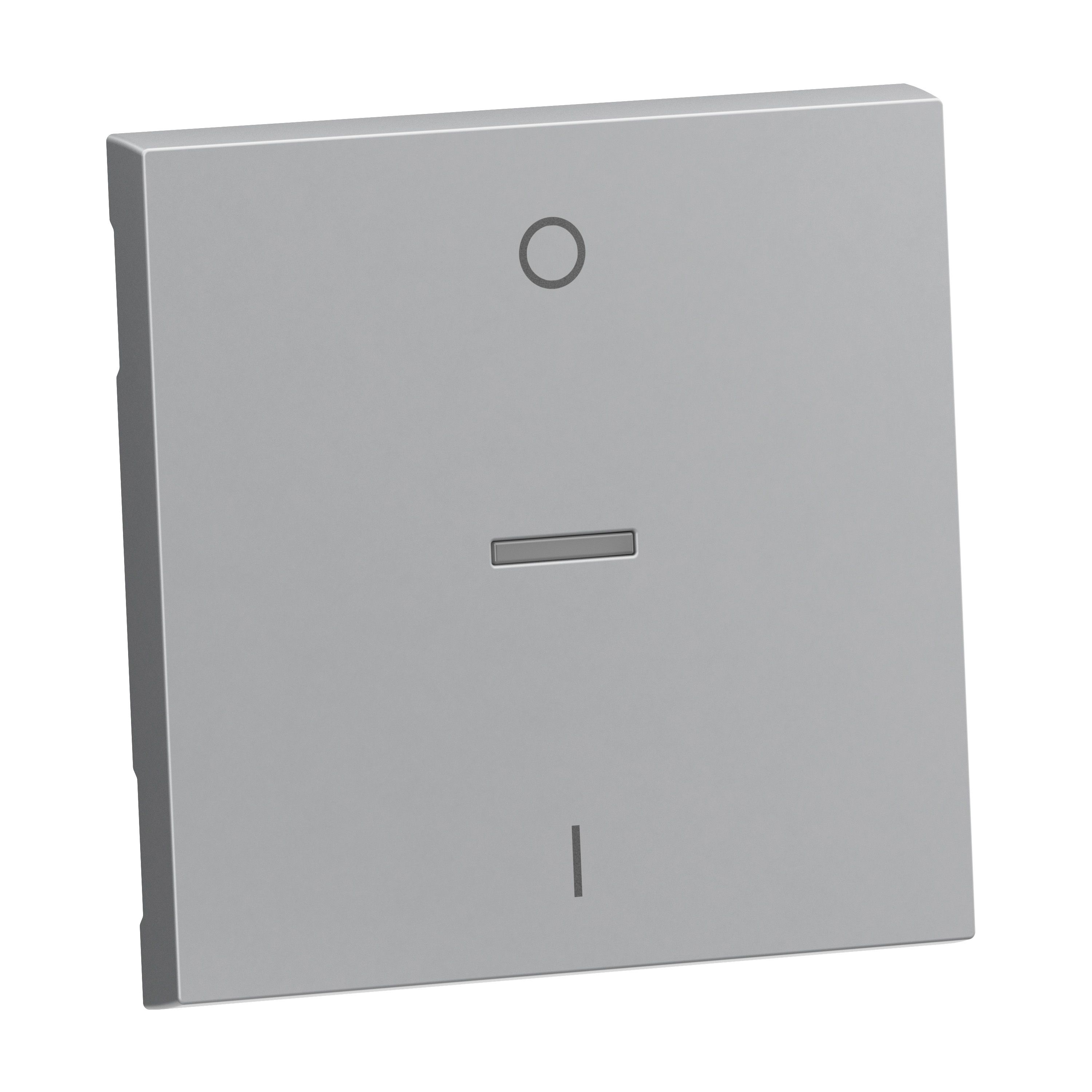 Legrand 765210 SEANO Wippe für 2-poligen Ausschalter mit Beleuchtungsfenster inklusive Symbol O/I (Aus/Ein), aluminium lackiert