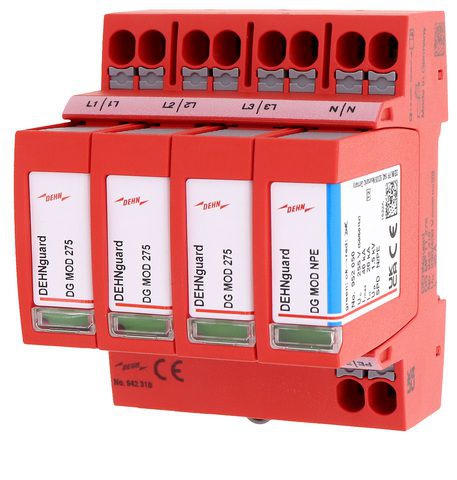 Dehn 942310 Überspannungsableiter Typ 2 DEHNguard MP 4-polig Uc 275V für TT- und TNS-Systeme