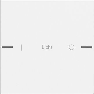 Gira 576127 Wippenset 1-fach individuell Tastsensor 4.55, Reinweiß matt