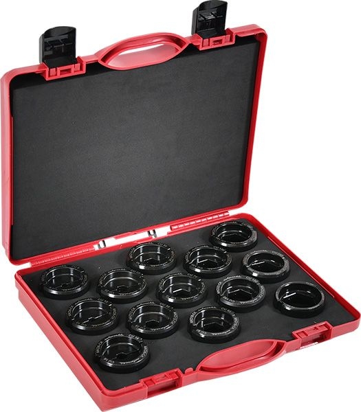 Intercable 716140 Presseinsatzset 6-300 mm², für Cu DIN-Serie im Kunststoffkoffer