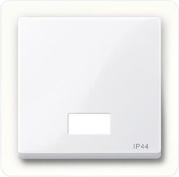 Merten 432725 Wippe mit rechteckigem Symbolfenster IP44, System M, aktivweiß glänzend