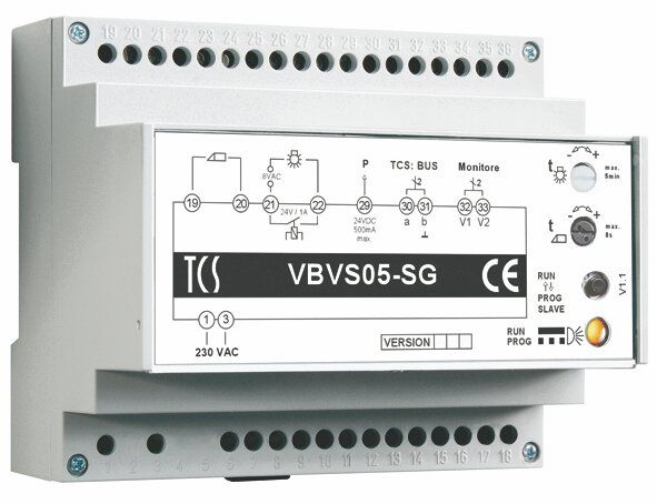 TCS PVU1680-0010 Video-Außenstation, Serie AVU, einspaltig mit Video-Türtelefon für 8 WE