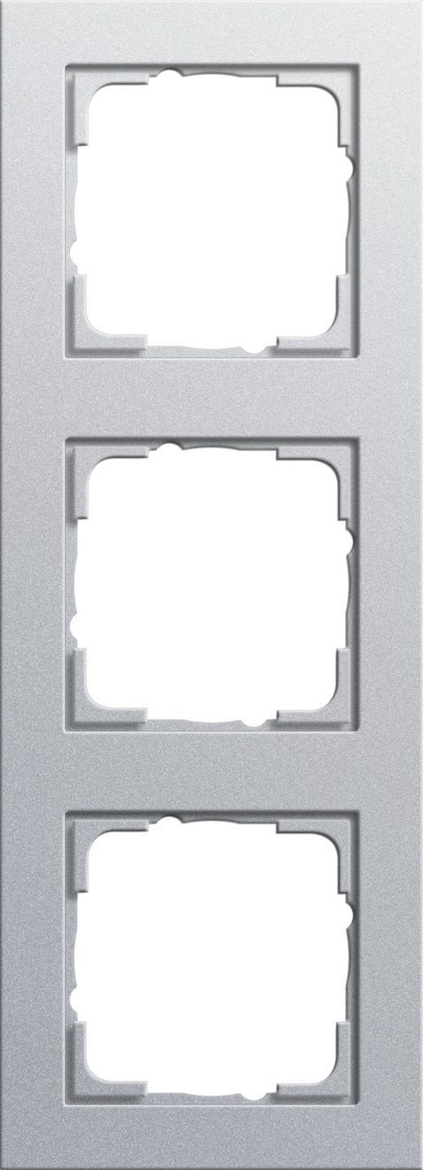 Gira 021325 Abdeckrahmen 3-fach. Gira E2, Farbe alu