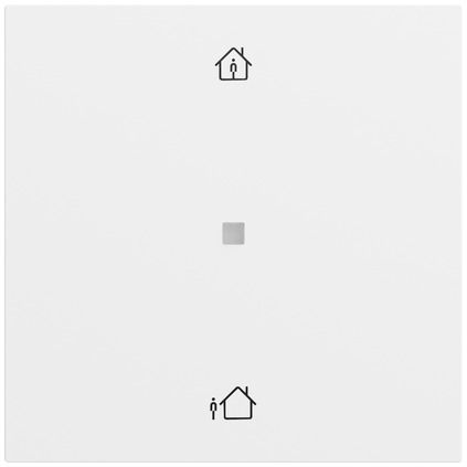Gira 510672 RF Bedienaufsatz 1-fach Heizmodus für KNX, System 70, reinweiß seidenmatt (lackiert)