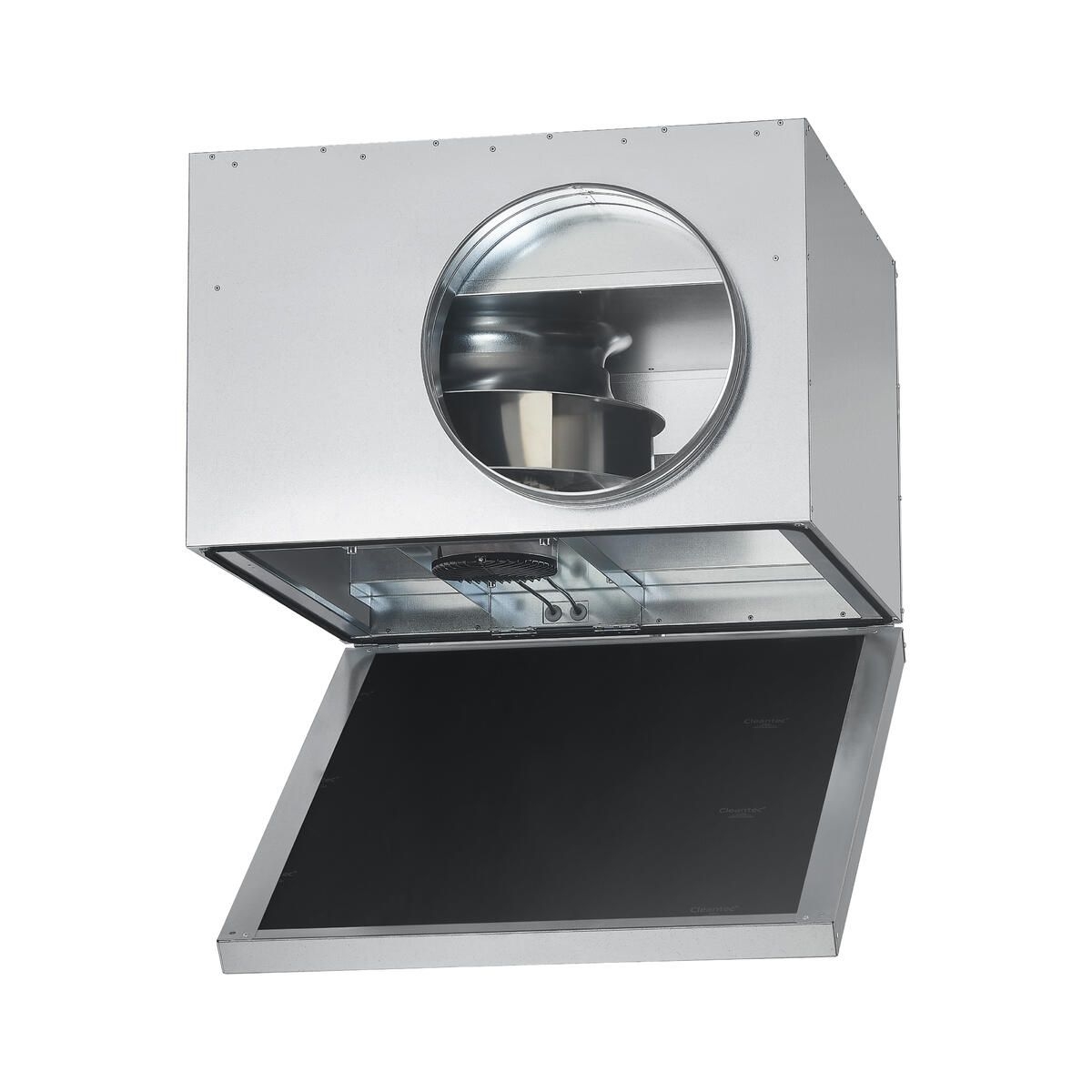 Helios 09626 SB-EC-200 Radial-Rohrventilator mit geräuschgedämpftem Gehäuse 1 PH, Anschluß Ø 200 mm, 160W, 200-240V, 50/60Hz regelbar