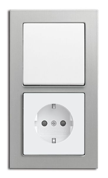 Busch-Jaeger 1725-276 Abdeckrahmen 5-fach, Busch-axcent, titan matt