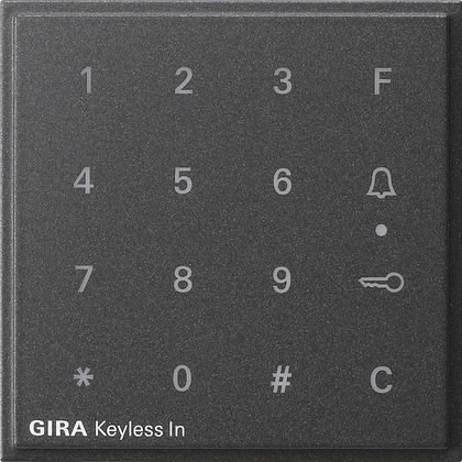 Gira 851367 Ersatzaufsatz Codetastatur Gira TX_44 Anthrazit