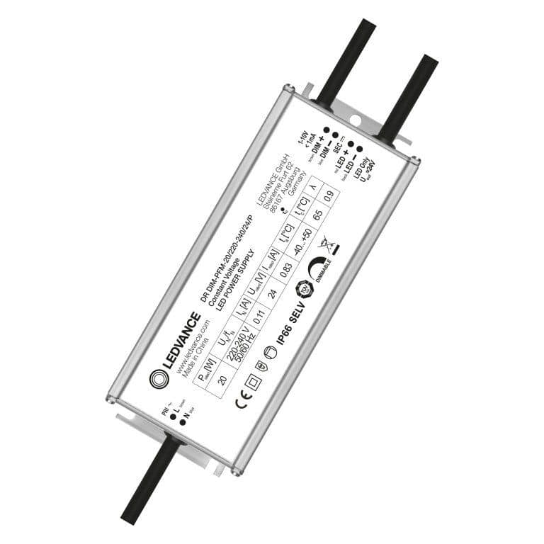 Ledvance LED-Treiber Perf. für Konstantspann. 24V/20W, IP66, dimmbar