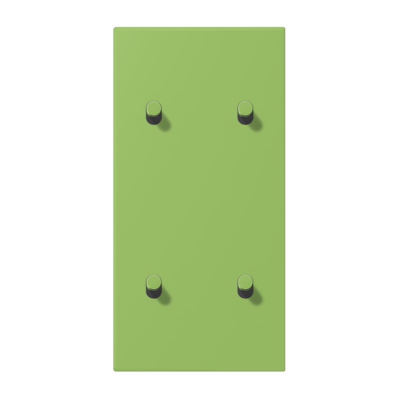 Jung LC12-25R0220 Abdeckung mit Kipphebel "Zylinder", 2 x 2 Kipphebel, senkrecht, vert 31
