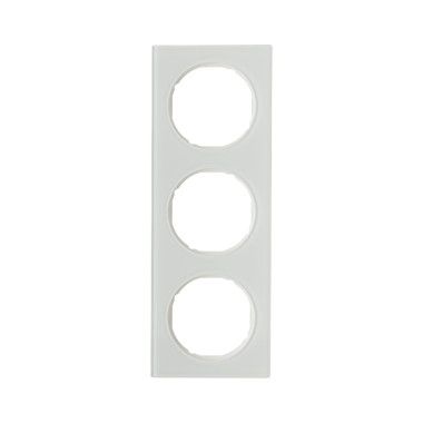 Berker 10132209 Rahmen 3-fach, R.3, Glas polarweiß