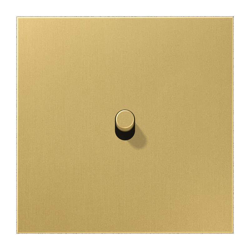 Jung ME12-0CR25 Abdeckung mit Kipphebel "Zylinder", 1 Kipphebel, Serie LS 1912, Messing classic