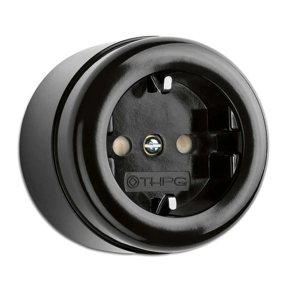 THPG 184200 Steckdose Aufputz Bakelit