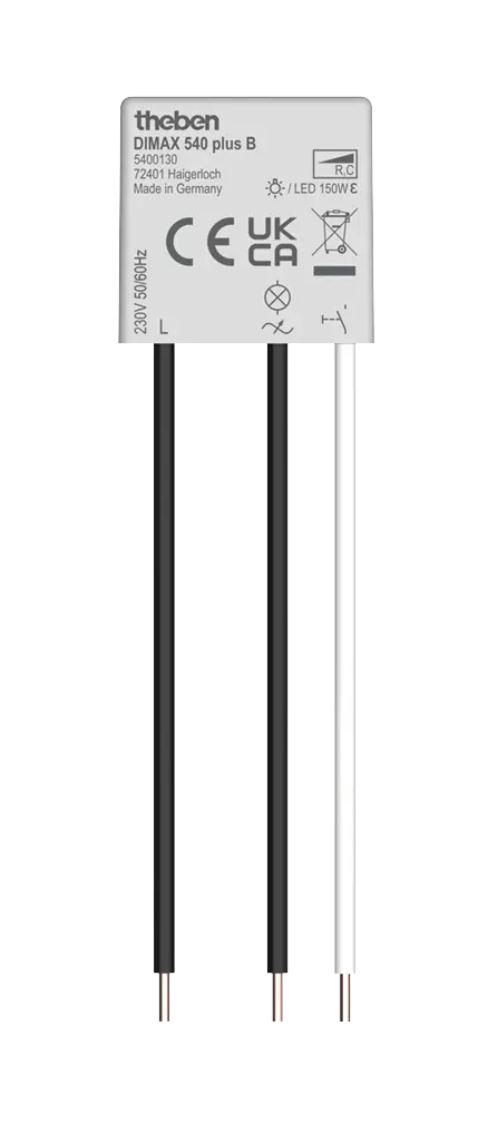 Theben 5400130 DIMAX 540 plus B UP-Dimmer für Glüh-/Halogen- und LED-Lampen