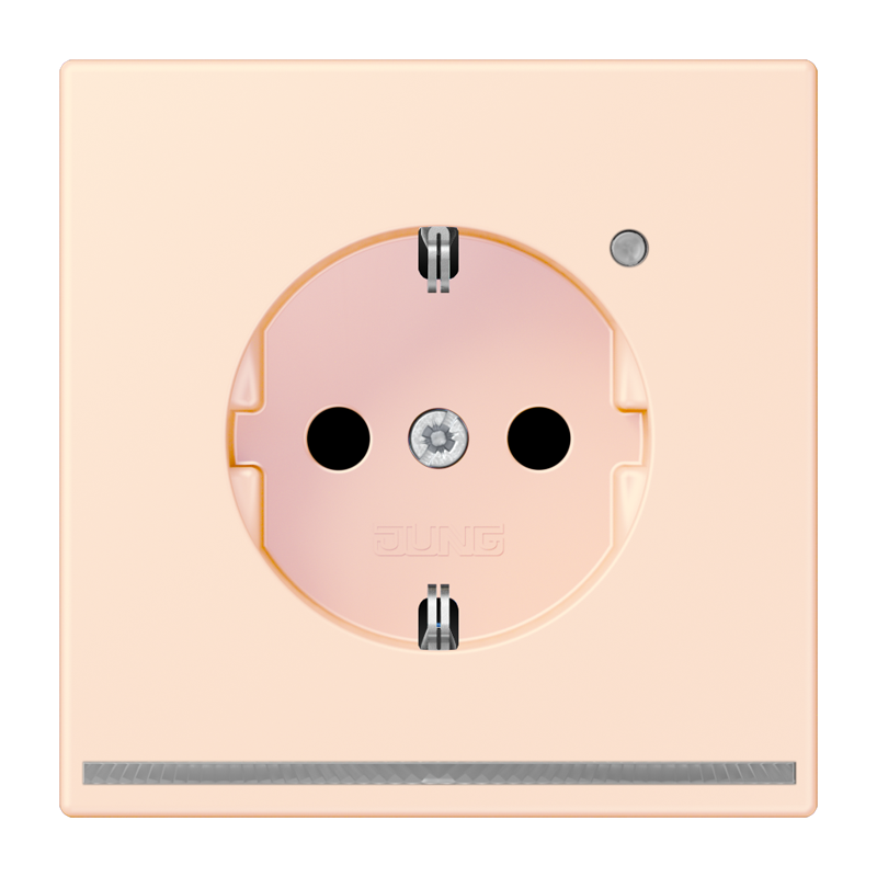 Jung LC1520OLNW226 Schutzkontakt-Steckdose mit LED-Orientierungslicht, Safety+, Les Couleurs® 32082, outremer pâle